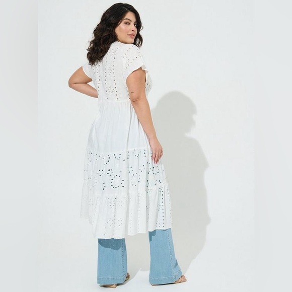 torrid Other - TORRID NWT EYELET MAXI KIMONO